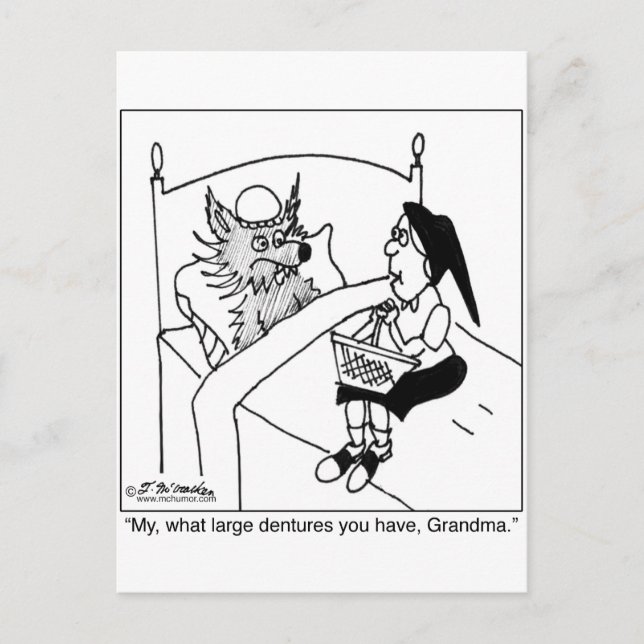 Cartão Postal Que grandes entalhes você tem (Frente)