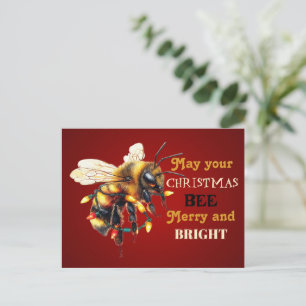 Cartão Postal Que o seu Natal seja Alegre e BRILHANTE