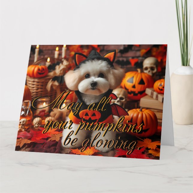 Cartão postal: "Que todos os seus abóboros estejam (Frente)