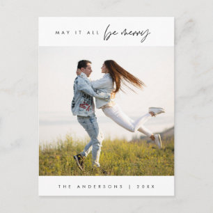 Cartão Postal Que tudo seja alegre, foto de família de Natal