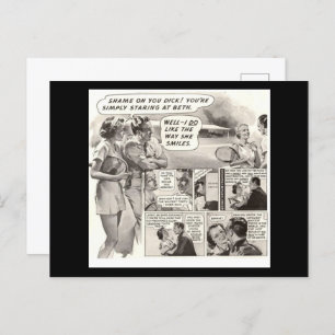 Cartão Postal Que Vergonha! Anúncio retroativo