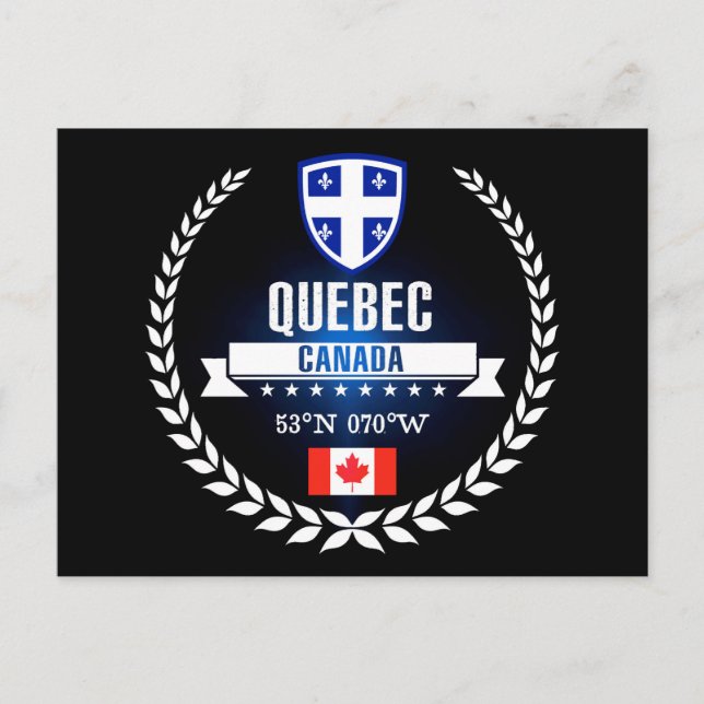 Cartão Postal Quebec (Frente)