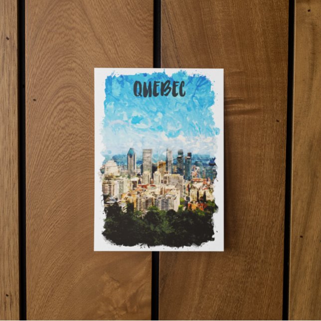 Cartão Postal Quebec Canada Cityscape (quebec canada cityscape postcard)