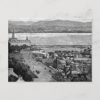 Cartão Postal Quebec, Canadá, Dufferin Terrace, por volta de 187