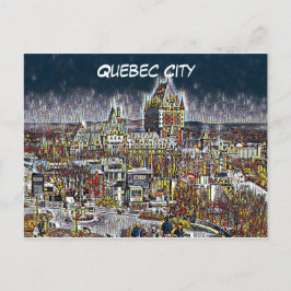 CARTÃO POSTAL QUEBEC CITY CANADADA POP DE BOLSA