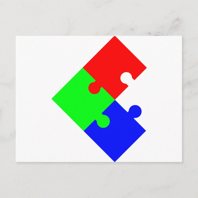 Cartão Postal quebra-cabeça (Frente)