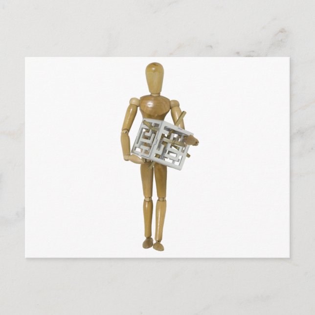 Cartão Postal Quebra-cabeça 3D funcional (Frente)