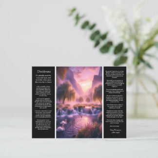 Cartão Postal Quebra d'água Desiderata: Santuário Romântico Swan