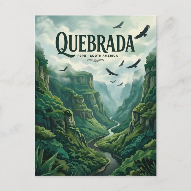 Cartão Postal Quebrada de los Cuervos (Frente)