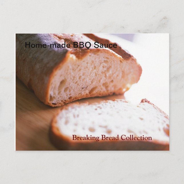 Cartão Postal Quebrando receita de molho de CHURRASCO feito em c (Frente)