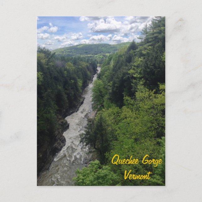 Cartão Postal Quechee Gorge, Vermont (Frente)