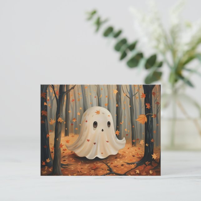 Cartão Postal Queda de Cubo Fantasma Whimsical (Em pé/Frente)