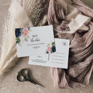 Cartão Postal Queda de Formatos de Êxito Guardar a Data