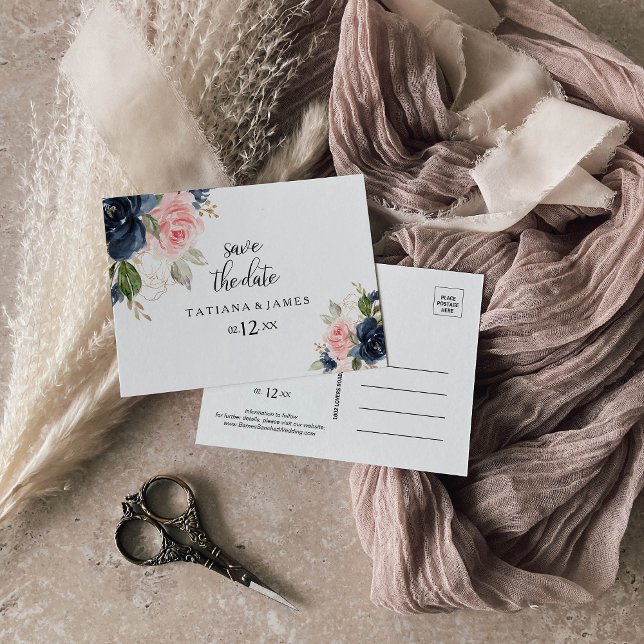 Cartão Postal Queda de Formatos de Êxito Guardar a Data (Criador carregado)