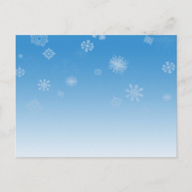 Cartão Postal Queda de neve (Frente)