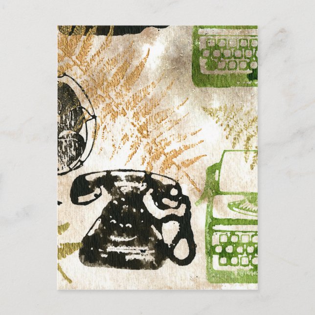 Cartão Postal Queda de trabalho (Frente)