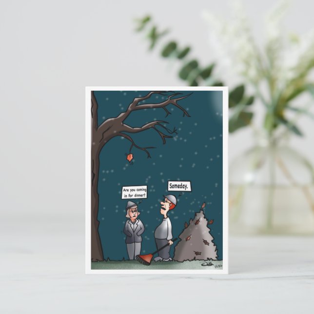 Cartão Postal Queda de um dia (Em pé/Frente)