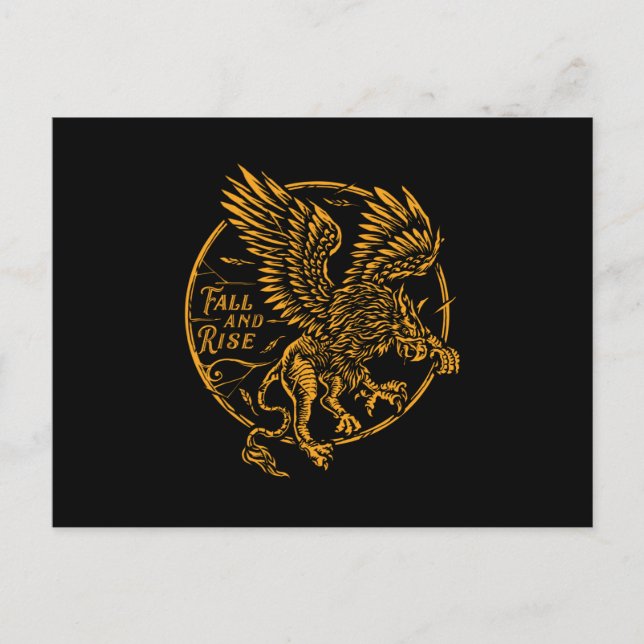 Cartão Postal Queda e subida (Frente)