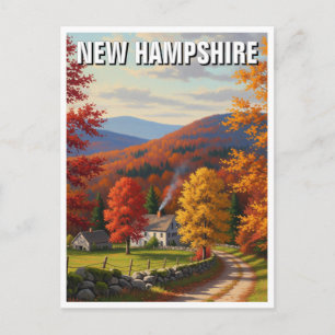 Cartão Postal Queda em New Hampshire Viagem