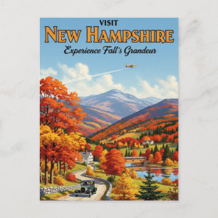 Cartão Postal Queda em New Hampshire Viagem