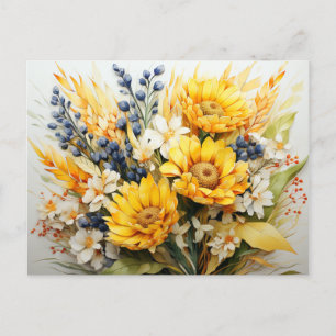 Cartão Postal Queda Floral
