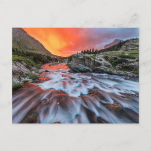 Cartão Postal Quedas de Onda   Glacier National Park Montana