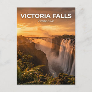 Cartão Postal Quedas de Vitória, Quedas de Vitória, Matabeleland