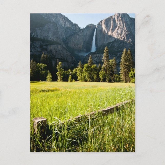 Cartão Postal Quedas do Yosemite Superior (Frente)