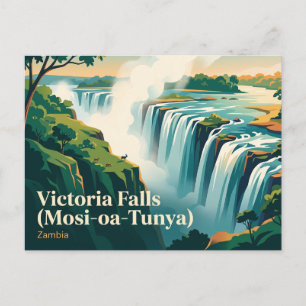Cartão Postal Quedas Victoria (Mosi-oa-Tunya) Zâmbia