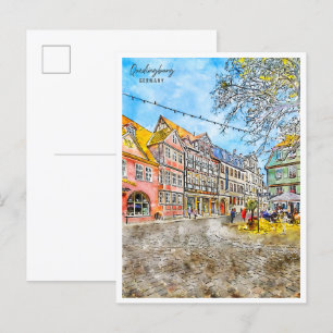 Cartão Postal Quedlinburg Alemanha viagens vintage