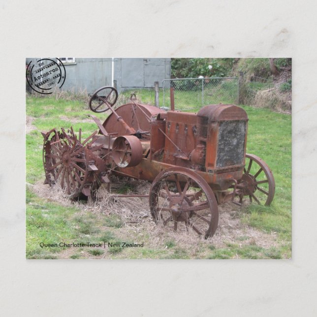 Cartão Postal Queen Charlotte Track (Neuseeland) Postkarte (Frente)