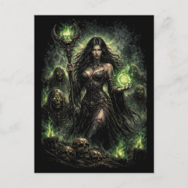 Cartão Postal Queen of the Green Flame