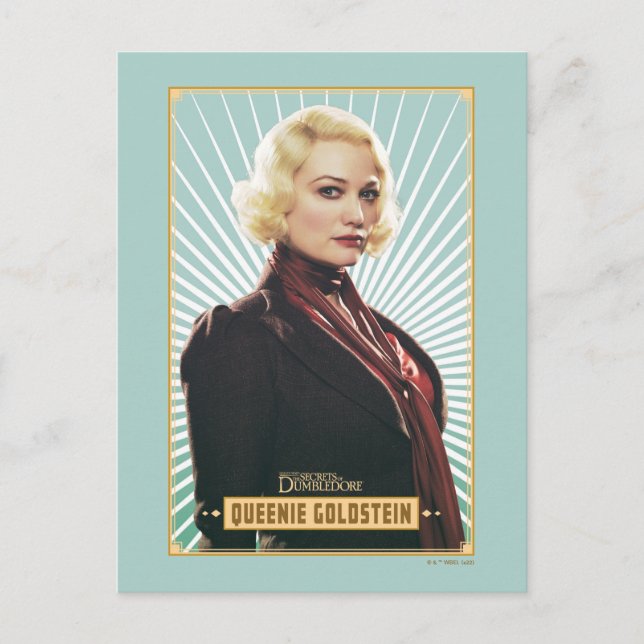 Cartão Postal Queenie Goldstein Gráfico de Personagem (Frente)