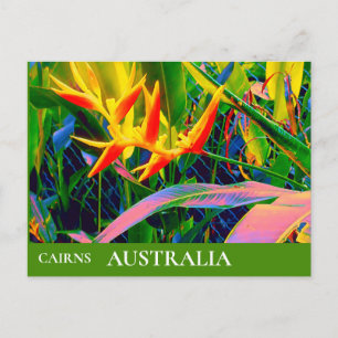 Cartão Postal Queensland tropical Austrália viagem antiga