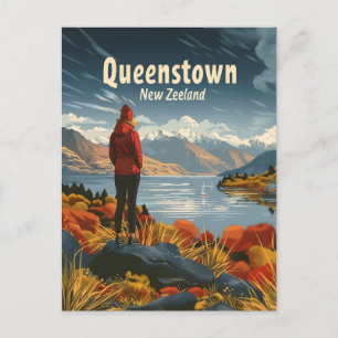 Cartão Postal Queenstown New Zeeland Viagem