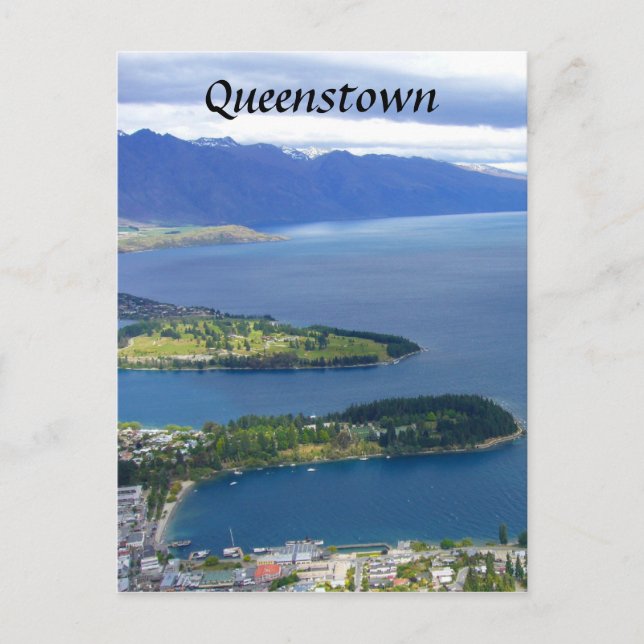 Cartão Postal queenstown nz (Frente)
