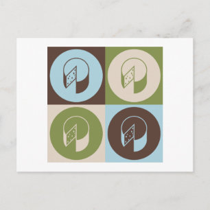 Cartão Postal Queijo de pop Art