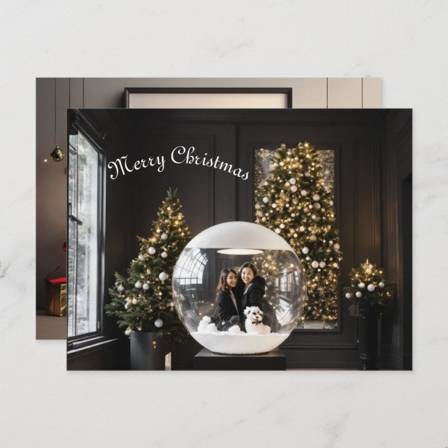 Cartão Postal Queijos Quentes e Saúde Festiva! 🎄 Feliz Natal (Frente/Verso)