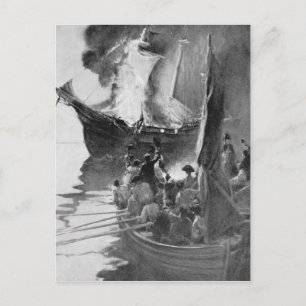 Cartão Postal Queima do Gaspee
