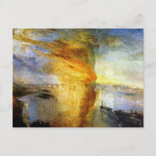 Cartão Postal Queimando Casas de Lordes e Comuns