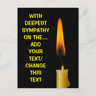Cartão Postal Queimando Vela E Seu Texto Ver. 2