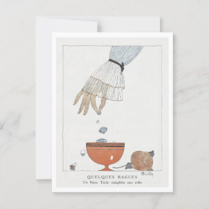 Cartão Postal Quelques Bagues Charles Martin Fashion