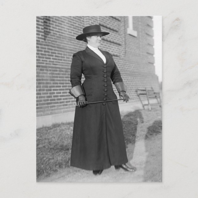 Cartão Postal Quem disse que não posso votar? 1913 (Frente)