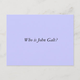 Cartão Postal Quem é John Galt?