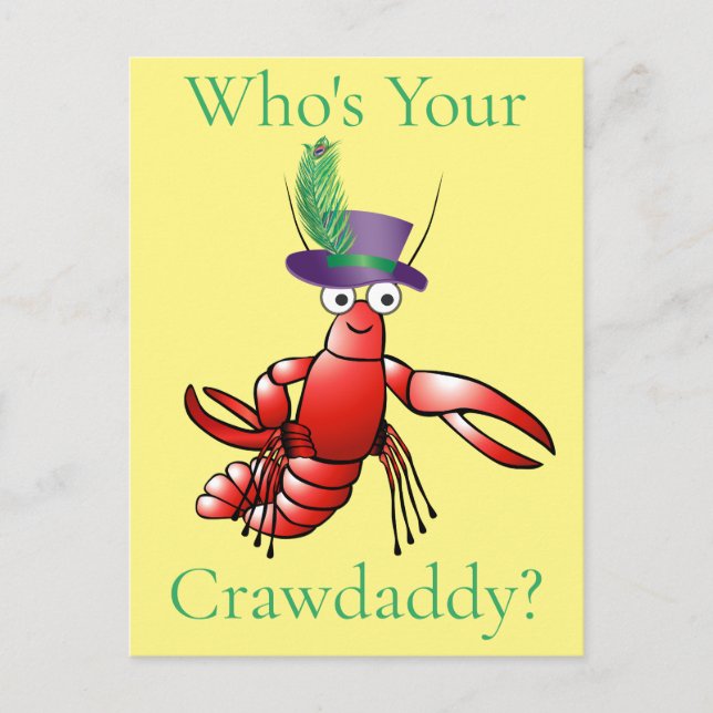 Cartão Postal Quem é o seu Crawdaddy? Thunder_Cove (Frente)