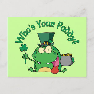 Cartão Postal Quem é o seu Sapo Paddy