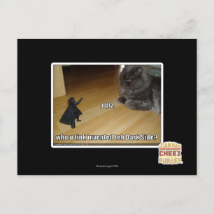 Cartão Postal Quem inventou o lado negro?