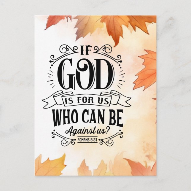 Cartão Postal Quem pode estar contra nós? (Frente)