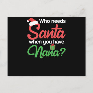 Cartão Postal Quem Precisa De Papais noeis Quando Você Tem O Nat
