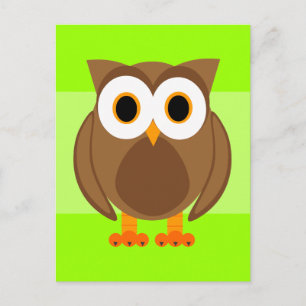 Cartão Postal Quem? Sr. Owl Cartoon